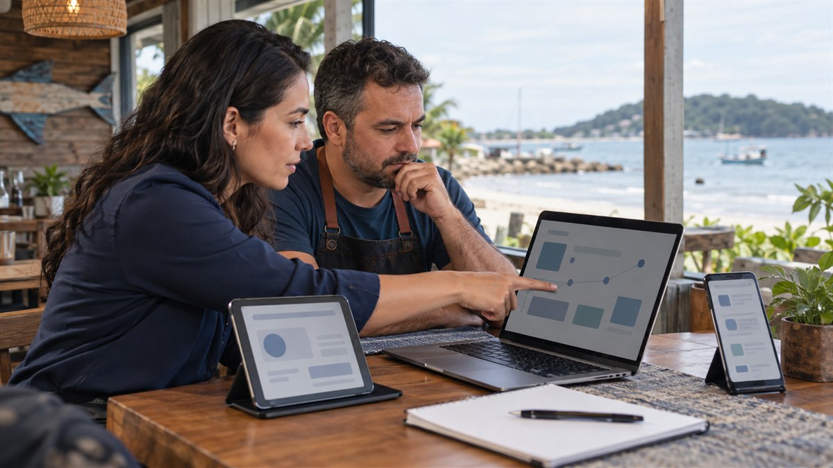 Cena editorial sobre quem configura google analytics para empresas em itapoá em um negócio de Itapoá