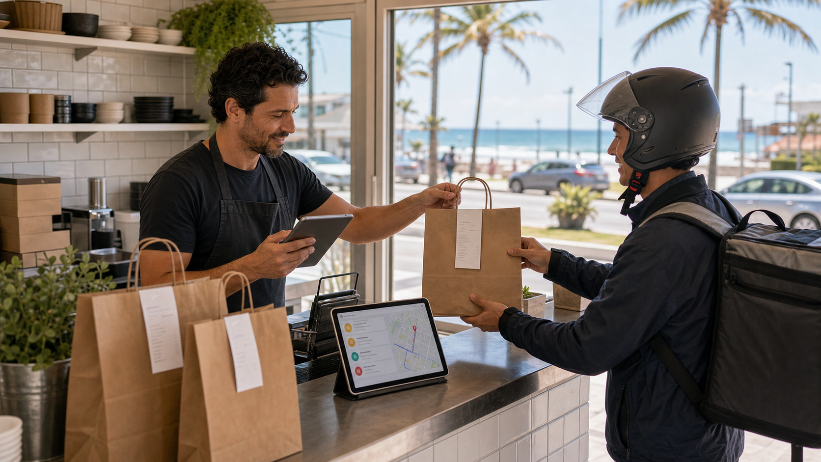 Delivery em Itapoá com pedido, rota e atendimento organizados