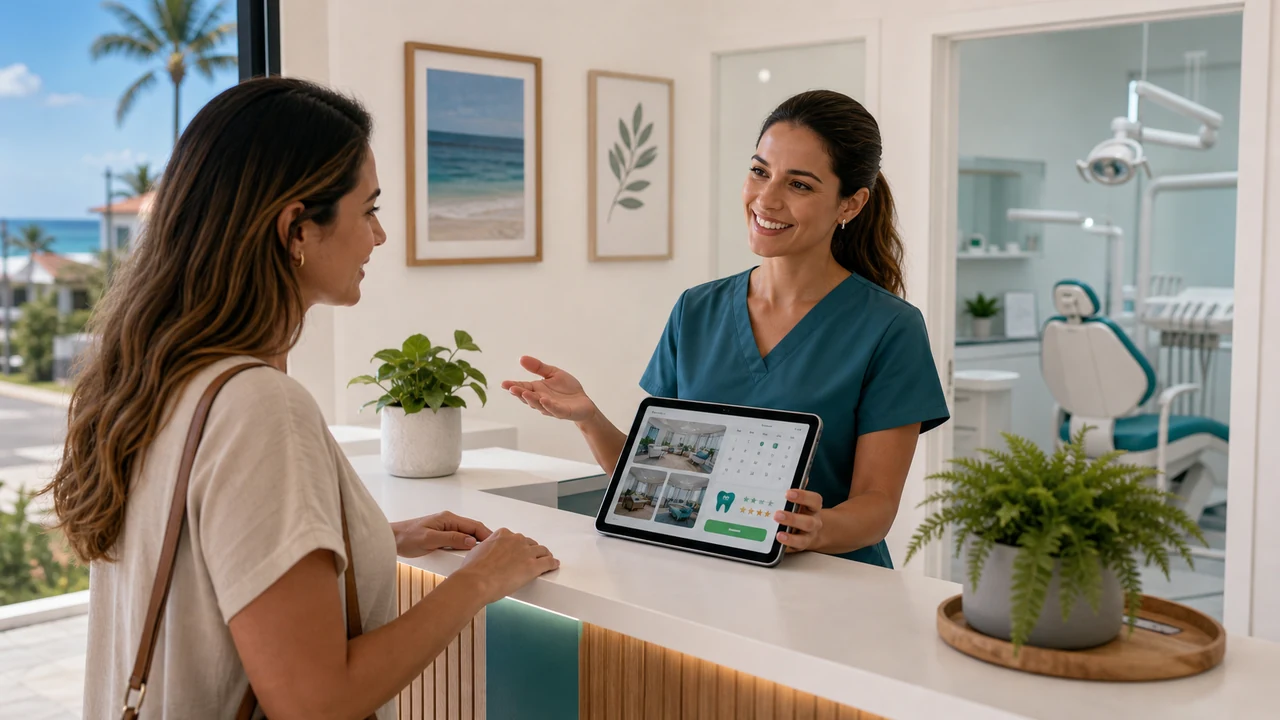 Dentista em Itapoá aparecendo no Google com avaliações e agendamento