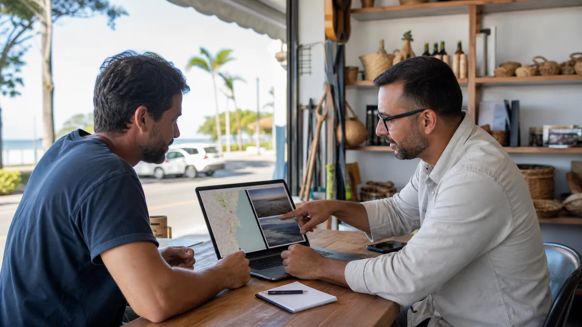 Empresário local revisa presença digital de sua empresa em Itapoá