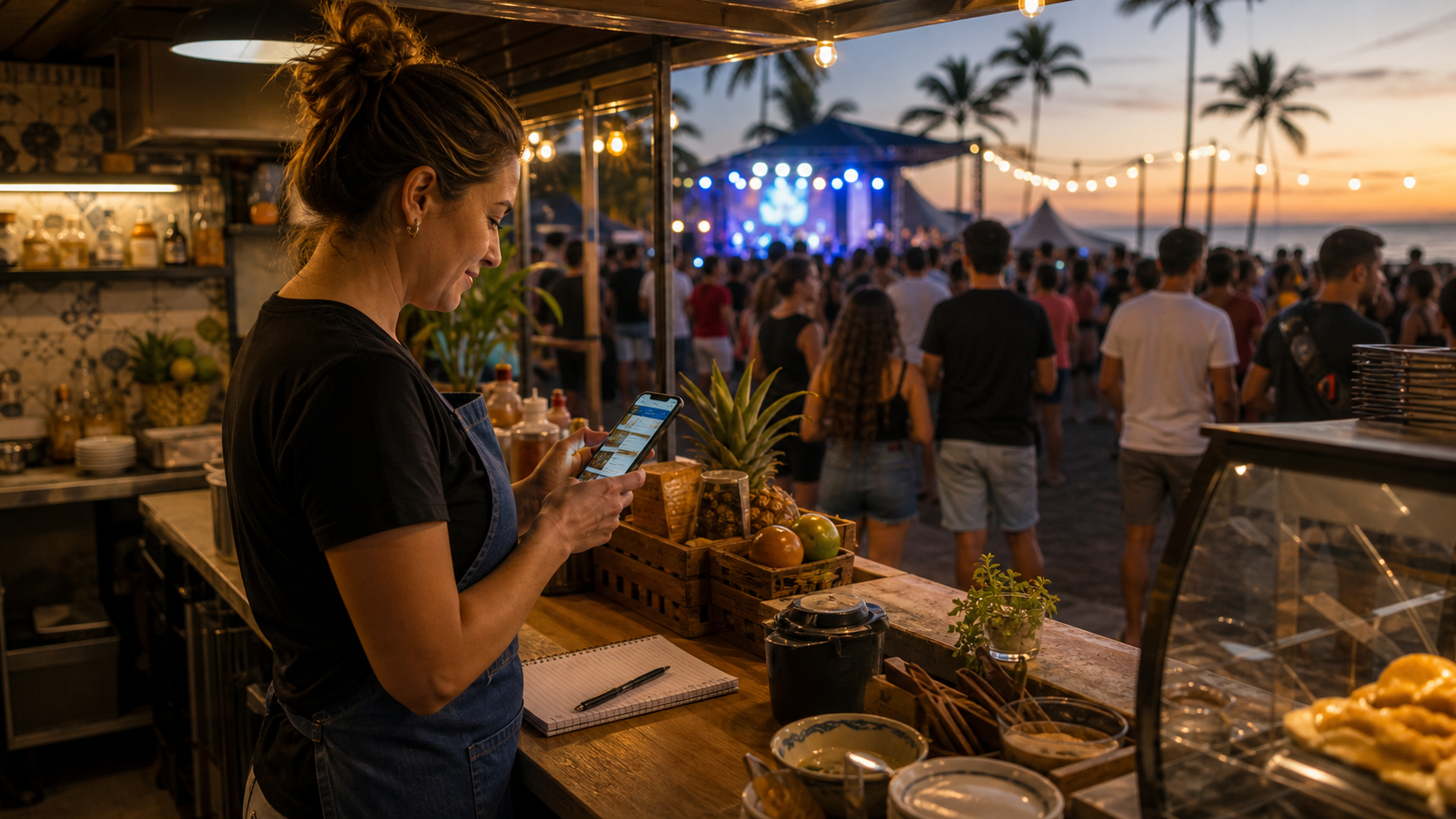 Agenda de eventos de Itapoá usada no marketing de negócios locais