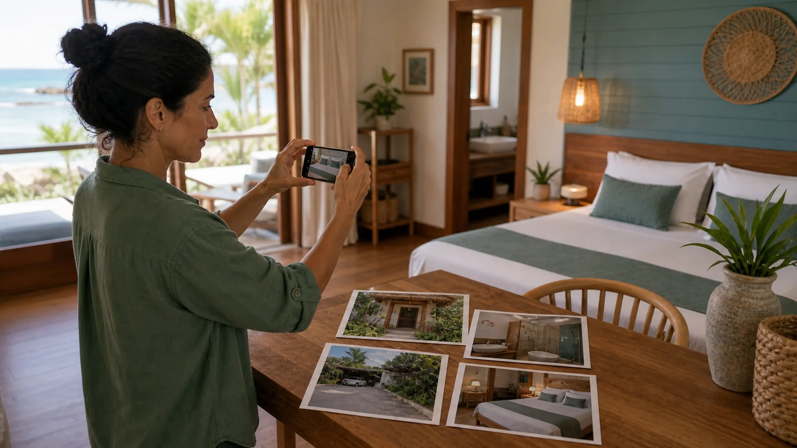 Fotos no Google para pousada registradas com celular em quarto real
