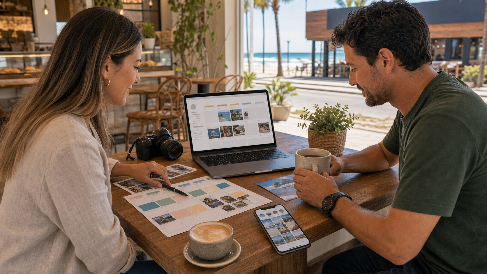 Gestão de redes sociais em Itapoá com calendário de conteúdo local
