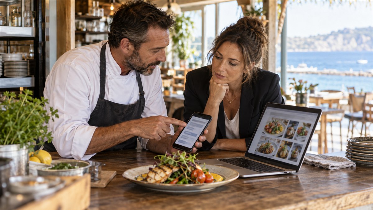 Cena editorial sobre google ads ou instagram para restaurante em itapoá: qual usar em Itapoá