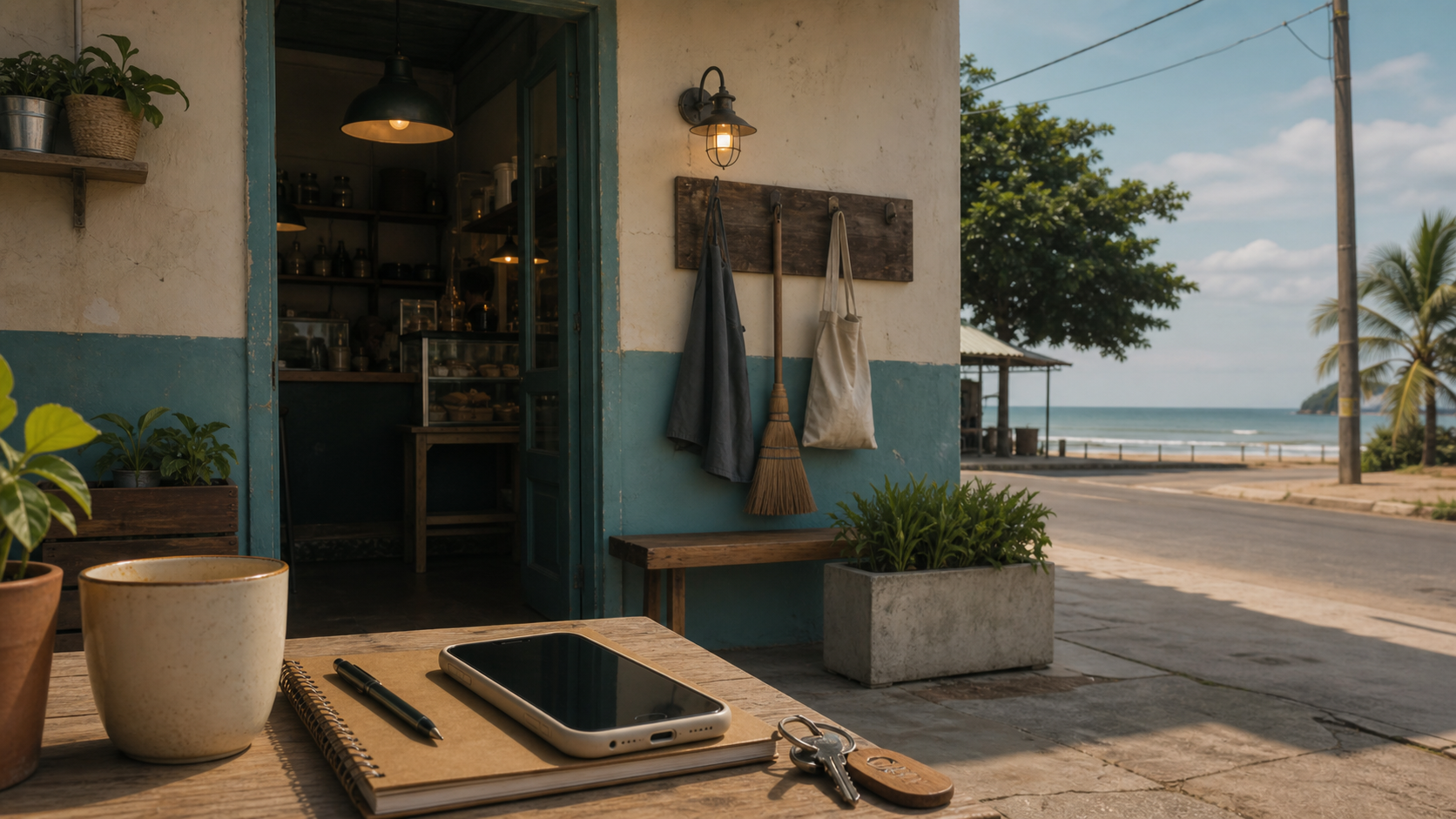 Informação básica de negócio em Itapoá organizada em um site local
