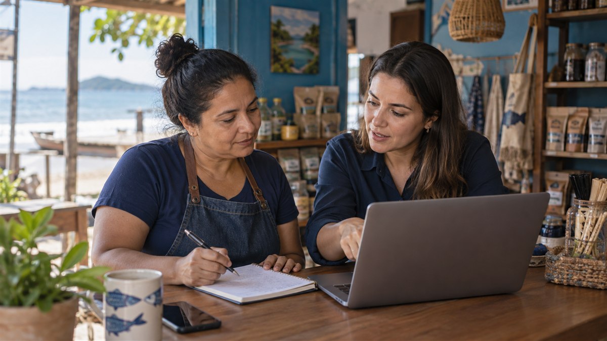 Cena editorial sobre vale a pena contratar marketing digital para pequena empresa em itapoá em um negócio de Itapoá
