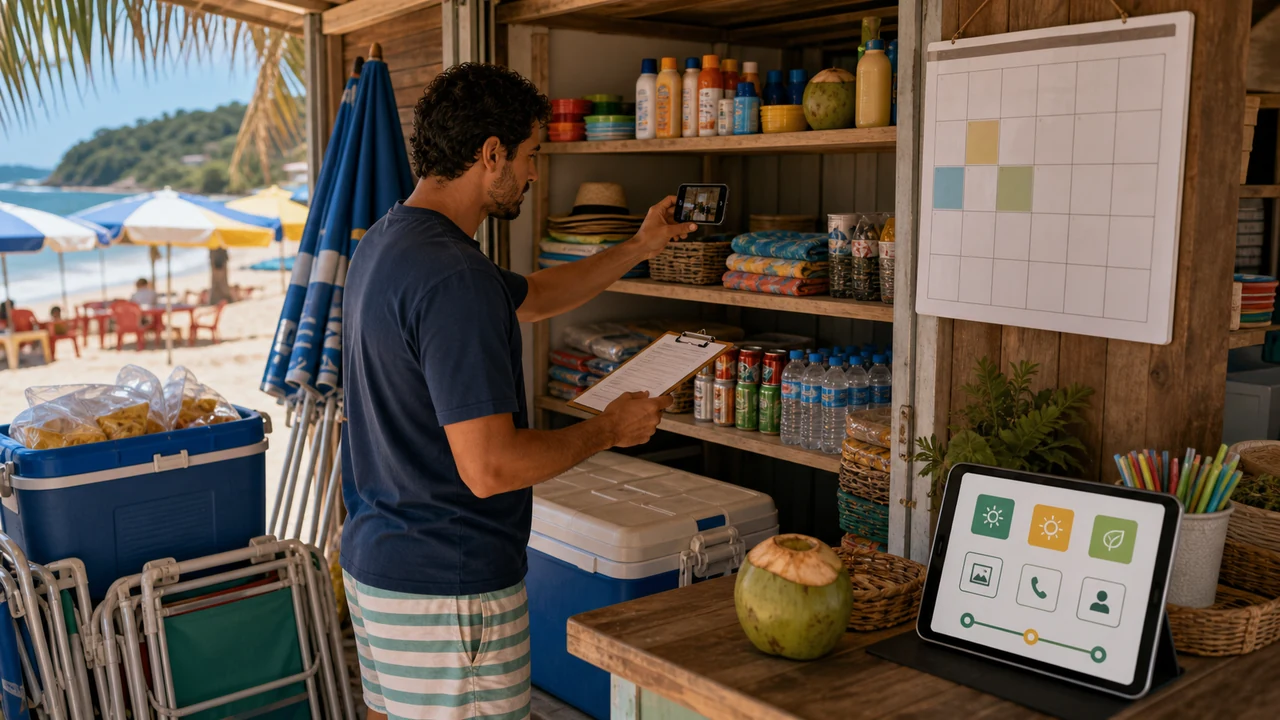 Planejamento digital para negócio de temporada em Itapoá antes, durante e depois do verão