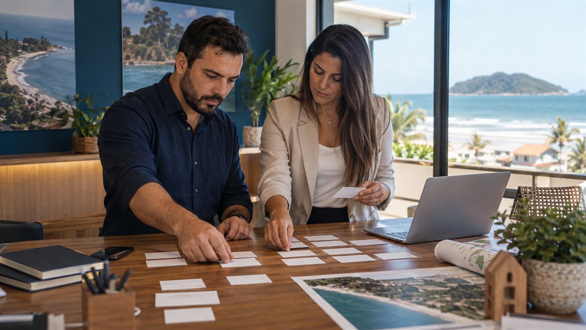 Cena editorial sobre como organizar o site de uma imobiliária em itapoá para seo em Itapoá