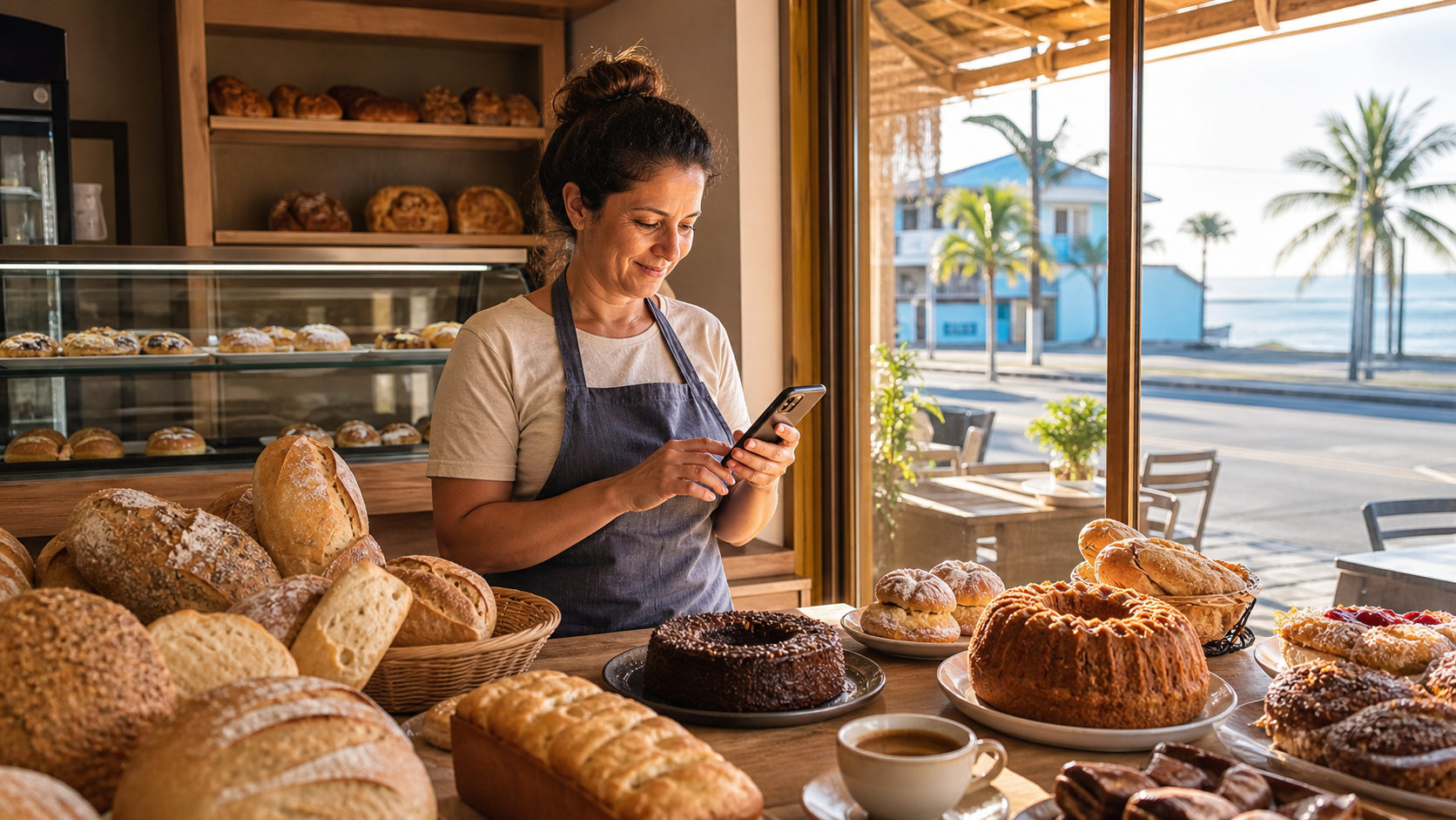 Padarias e confeitarias em Itapoá com fotos, horário e pedidos por WhatsApp