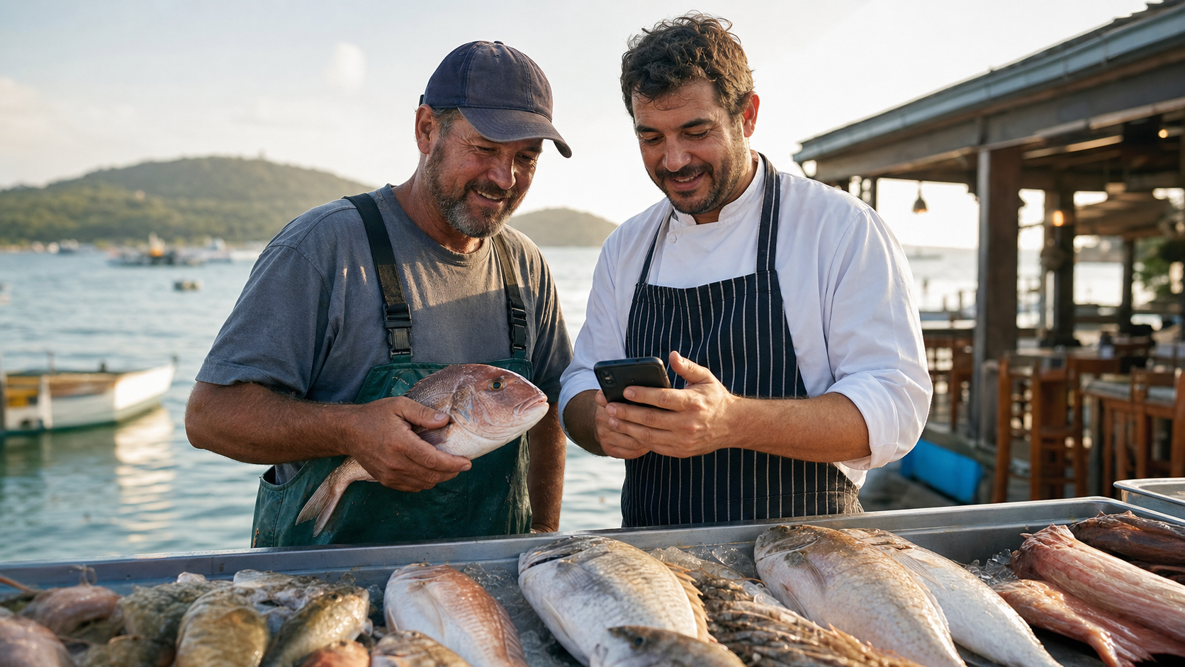 Pesca artesanal em Itapoá conectando produtor local e restaurante