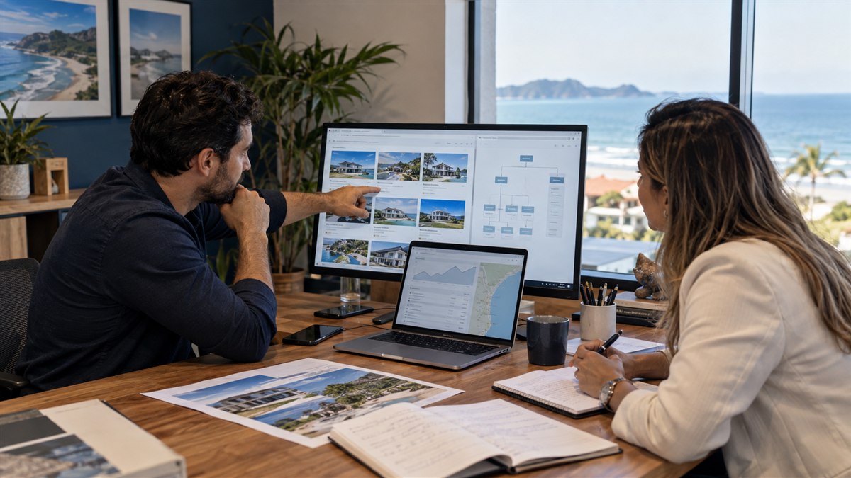 Cena editorial sobre quem faz seo para imobiliárias em itapoá em Itapoá