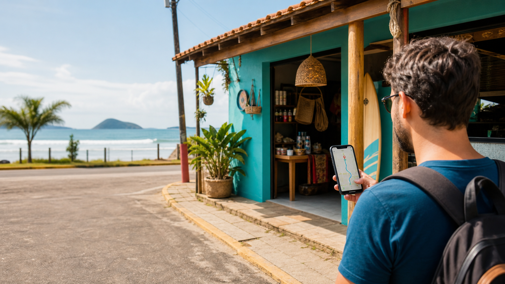 SEO local no Pontal do Norte com negócio, rota e informações para visitantes