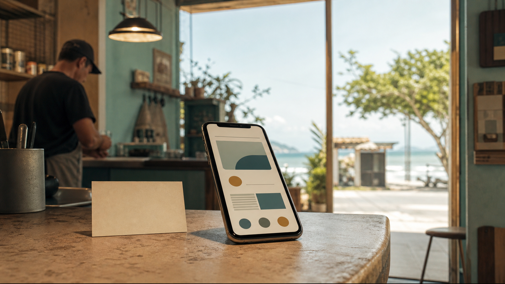 Site em Itapoá funcionando como cartão de visita digital para negócio local
