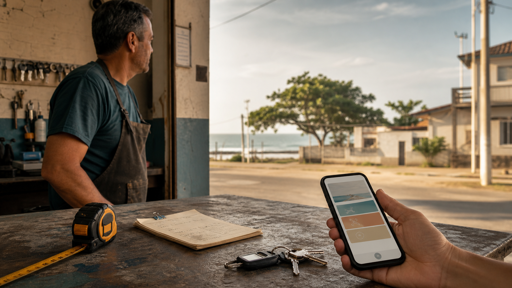 Site em Itapoá usado como ferramenta de trabalho para organizar clientes locais