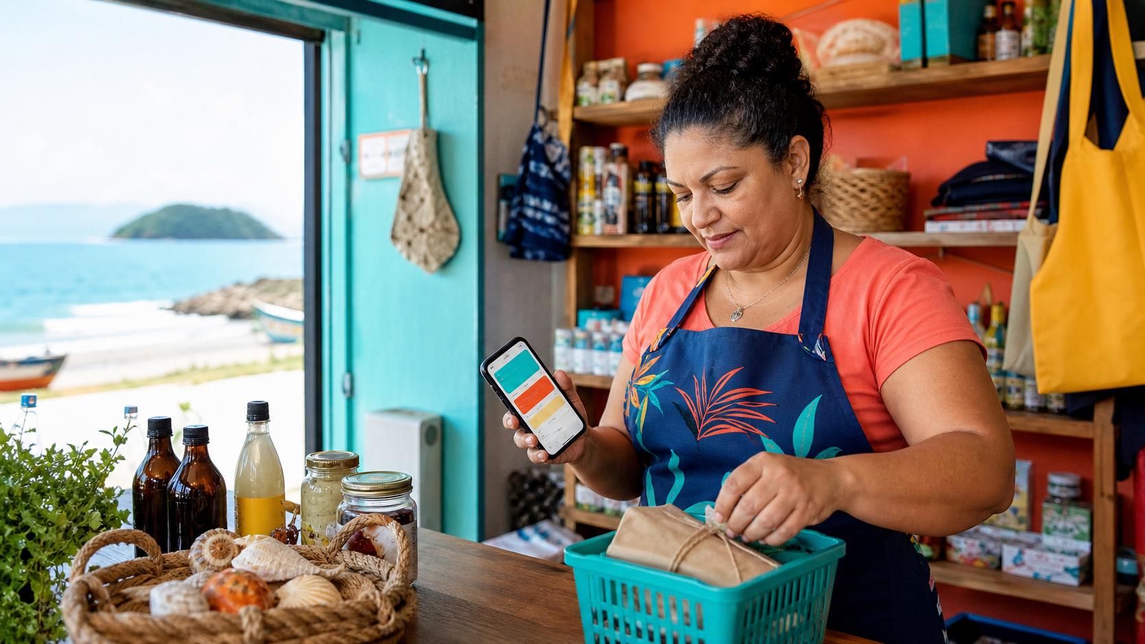 WhatsApp Business em Itapoá organizando pedidos e atendimento local